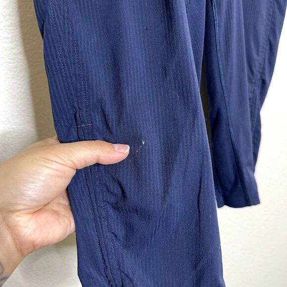 Lululemon Dance Studio Crop Pants Size 2 Track Swift Ankle Blue Drawstring Waist - Picture 6 of 12